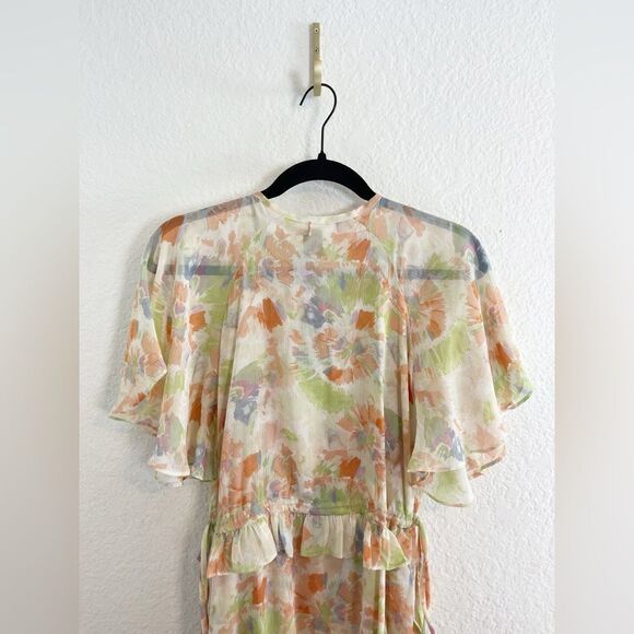 Misa Los Angeles Alana Dress in floral chiffon ruffle. NWT. XS - Picture 11 of 14